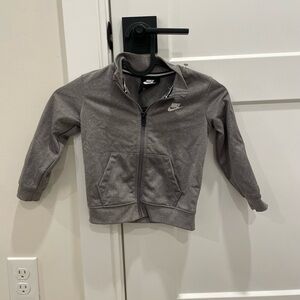 Nike Kids Charcoal Full-Zip Hoodie